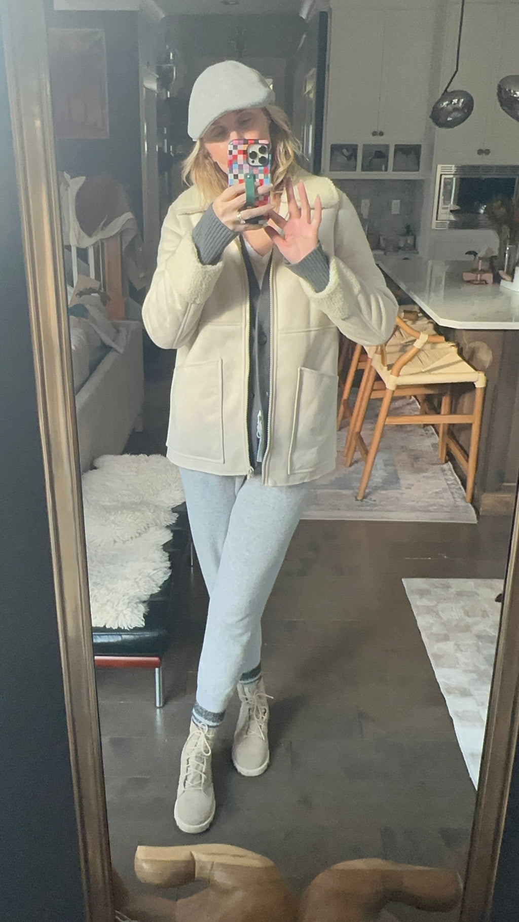 Mother Timber Faux Sherpa Jacket